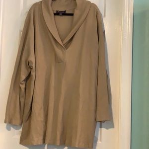 Thermal v neck long sleeved tunic